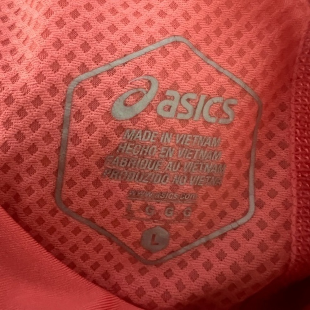 Asics Coral/Grey Tennis Dress size large Ebix - Picture 3 of 4